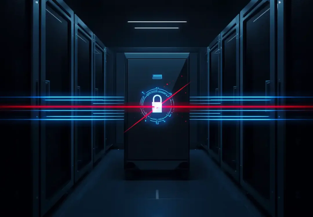 Rappresentazione concettuale di falle hardware nei sistemi di rete aziendali con rischio sanzioni GDPR - SecurityLab.services