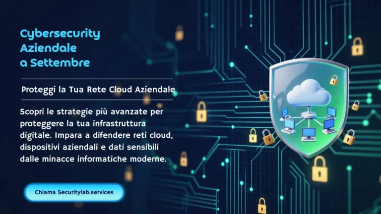 Un team IT analizza la cybersecurity aziendale e la conformità GDPR su schermi di controllo.